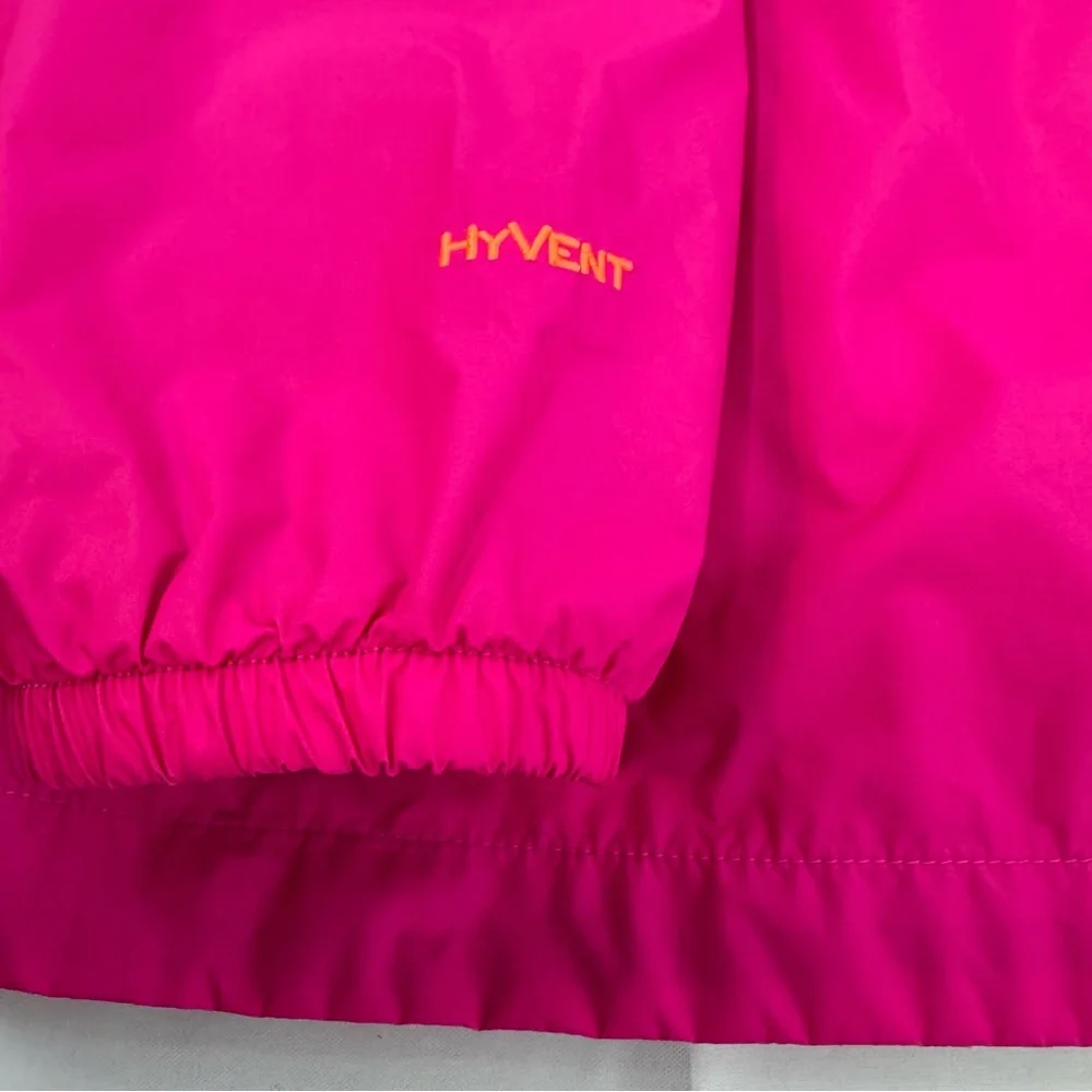 The North Face Girls Pink Hooded Windbreaker Jacket Size XL (18) Hyvent